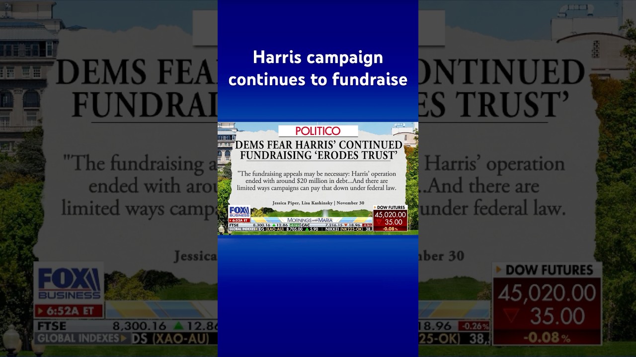 Harris campaign continues to ask for donations following election loss #shorts