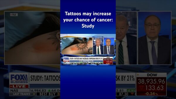 Those with tattoos are 20% more likely to develop deadly cancer, new study says #shorts