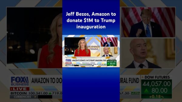 Amazon on behalf of Jeff Bezos makes  million donation to Trump inauguration #shorts