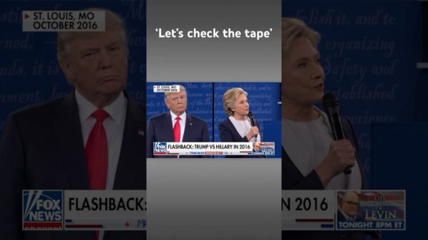 Watch Trump take on Clinton in 2016 debate flashback as she now advises Harris #shorts