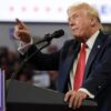 Trump delivers remarks at a campaign rally in New Mexico