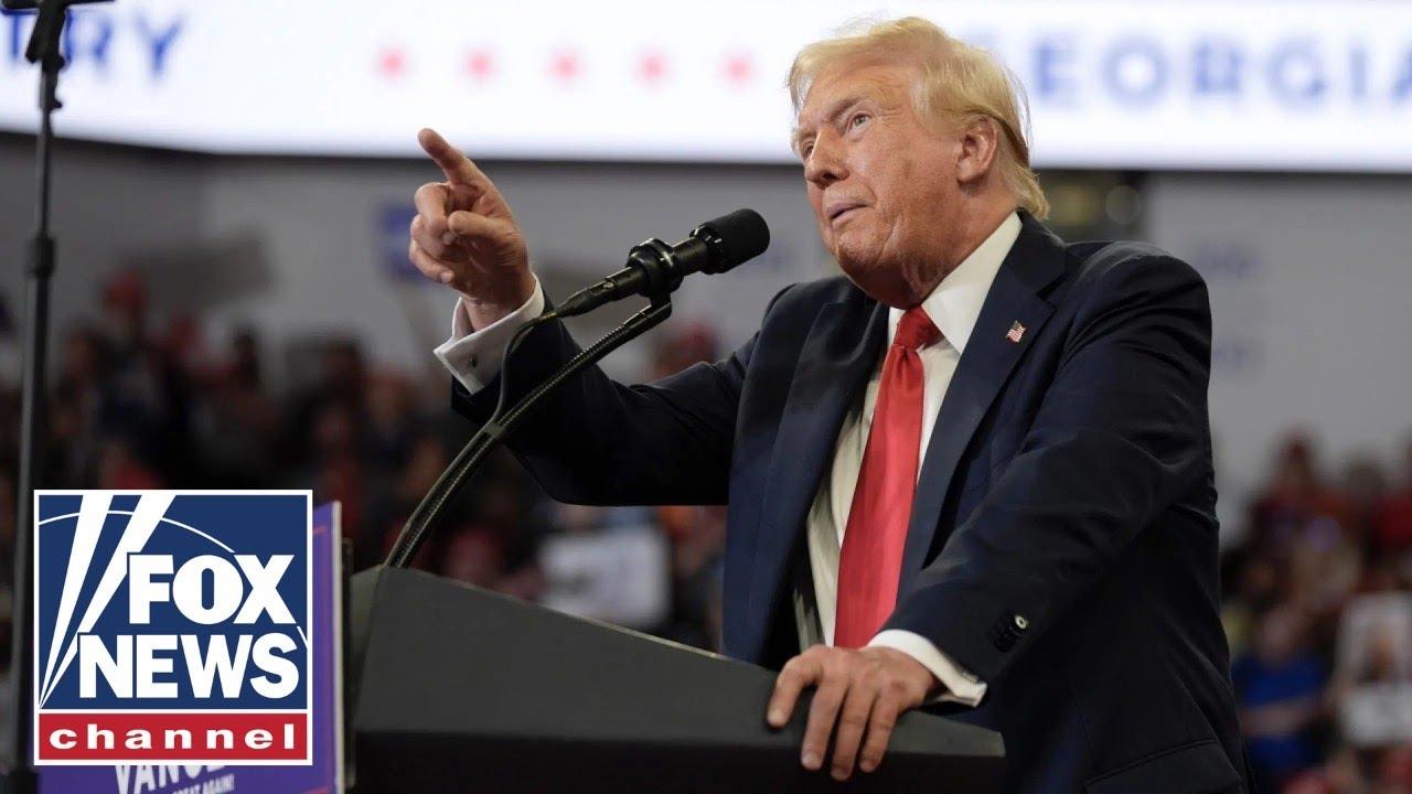 Trump delivers remarks at a campaign rally in New Mexico