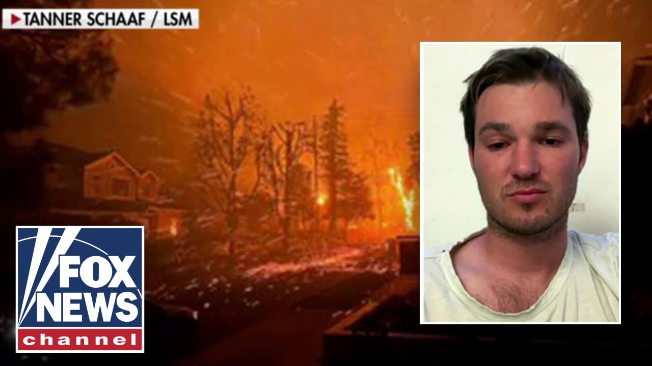 ‘BE STRONG’: California resident escapes fire after trying to save home