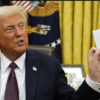 WATCH: President Trump Discovers Letter Left For Him at The Oval Office by Biden