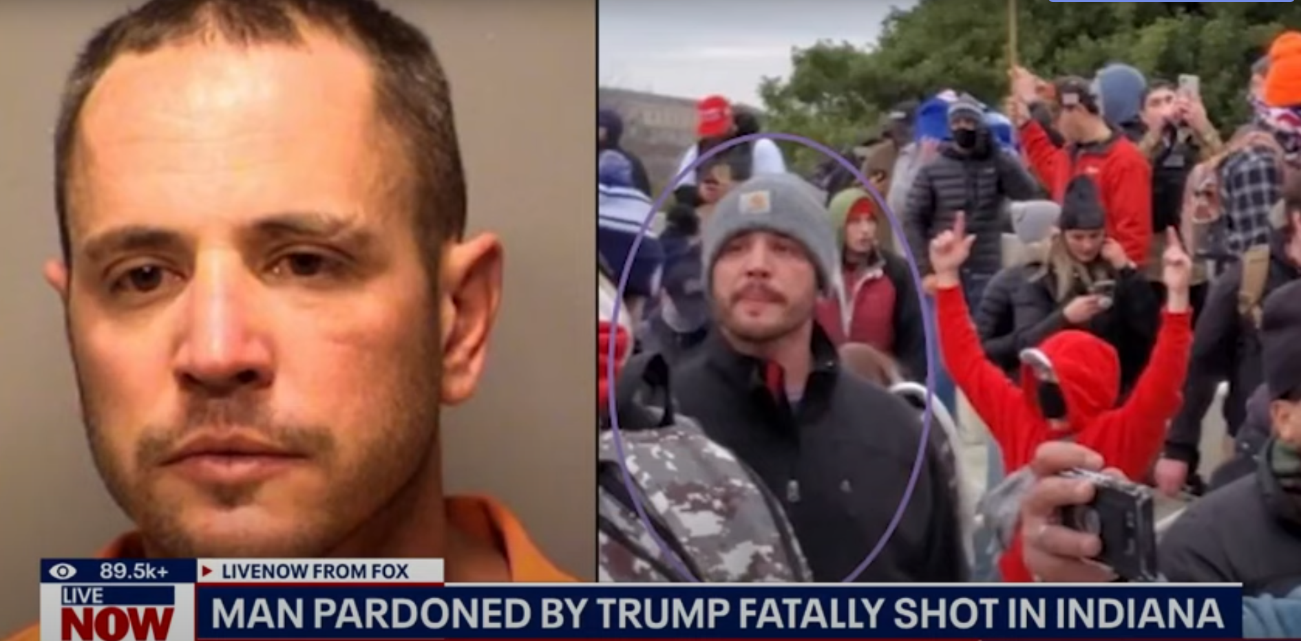 Man pardoned by Trump killed by deputy