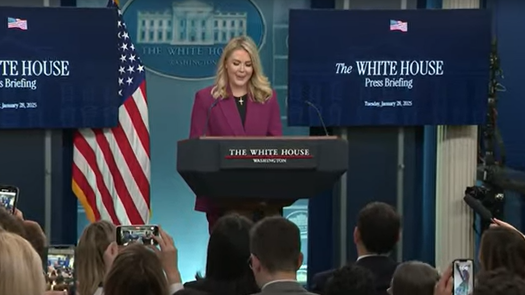 WATCH: Karoline Leavitt holds her first official White House briefing