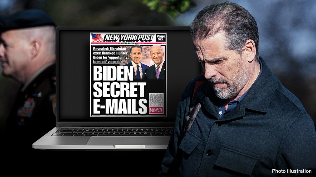 Hunter Biden NY Post laptop illustration