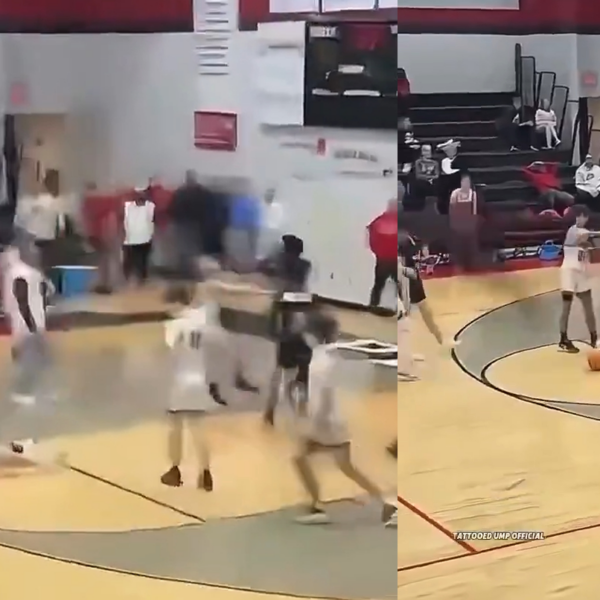 Police are investigating after a Georgia high school basketball player punched and knocked out a rival during a game